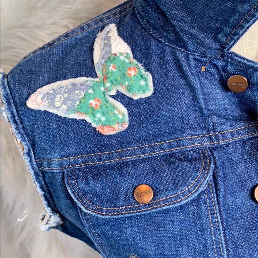 Riley •• Vintage Maverick LOVE vest denim jacket - Picture 6 of 8
